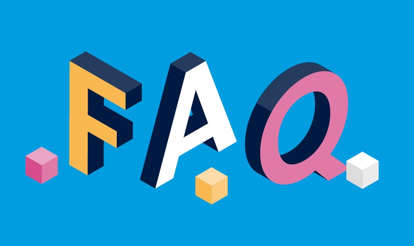 FAQ Schriftzug