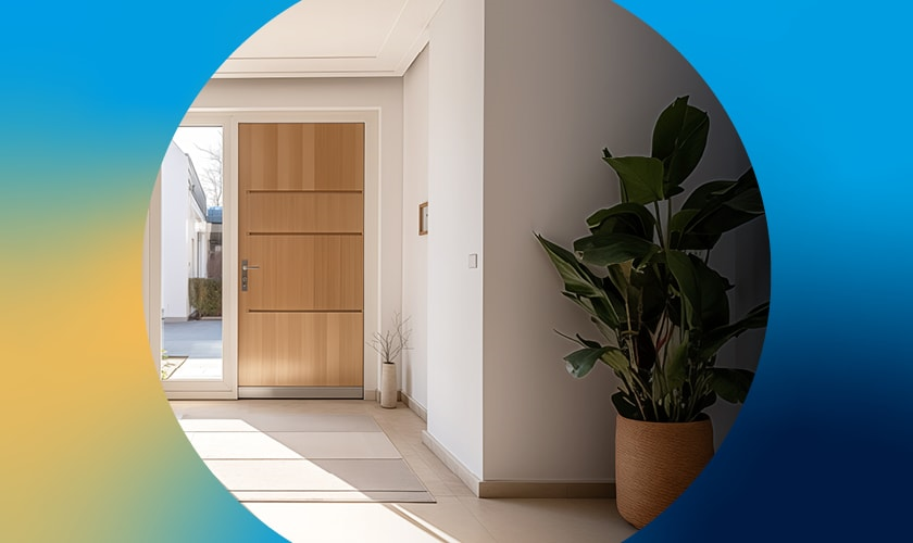 Eingangstür eines Hauses