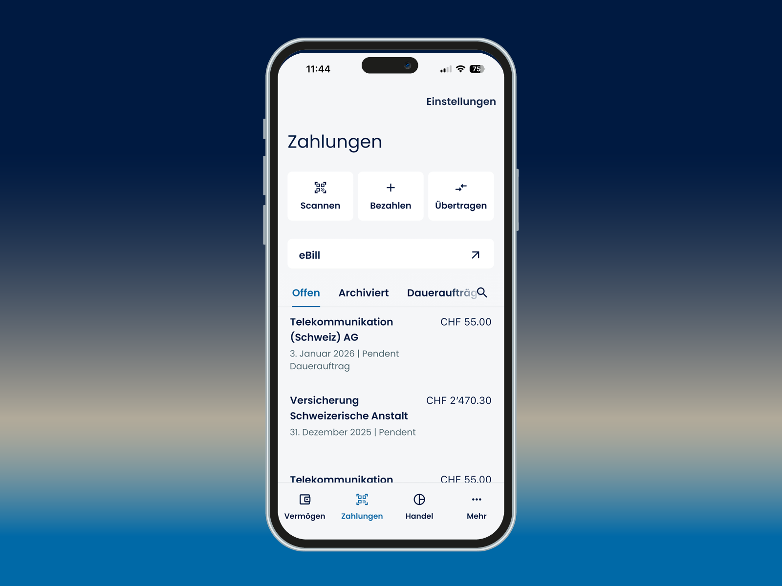 Zahlungen