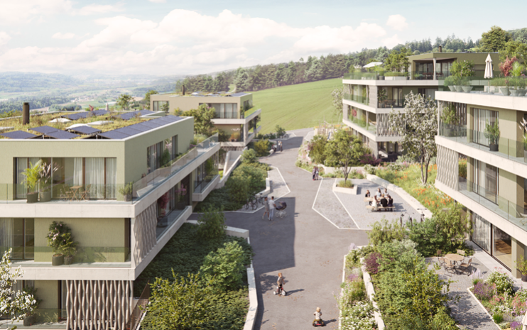 Bild der Wohnüberbauung Bellikon