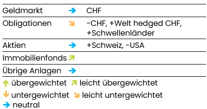 grafik aktuelle anlagestrategie
