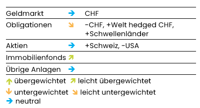 grafik aktuelle anlagestrategie