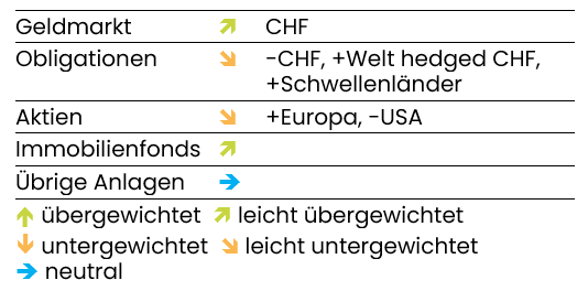grafik aktuelle anlagestrategie