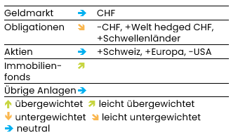 grafik aktuelle anlagestrategie