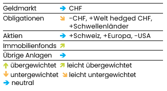 grafik aktuelle anlagestrategie