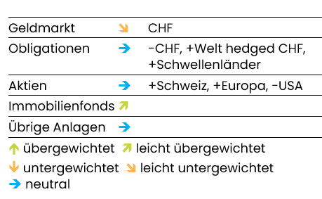 grafik aktuelle anlagestrategie