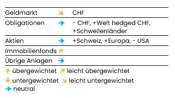 grafik aktuelle anlagestrategie