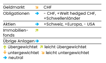 grafik aktuelle anlagestrategie